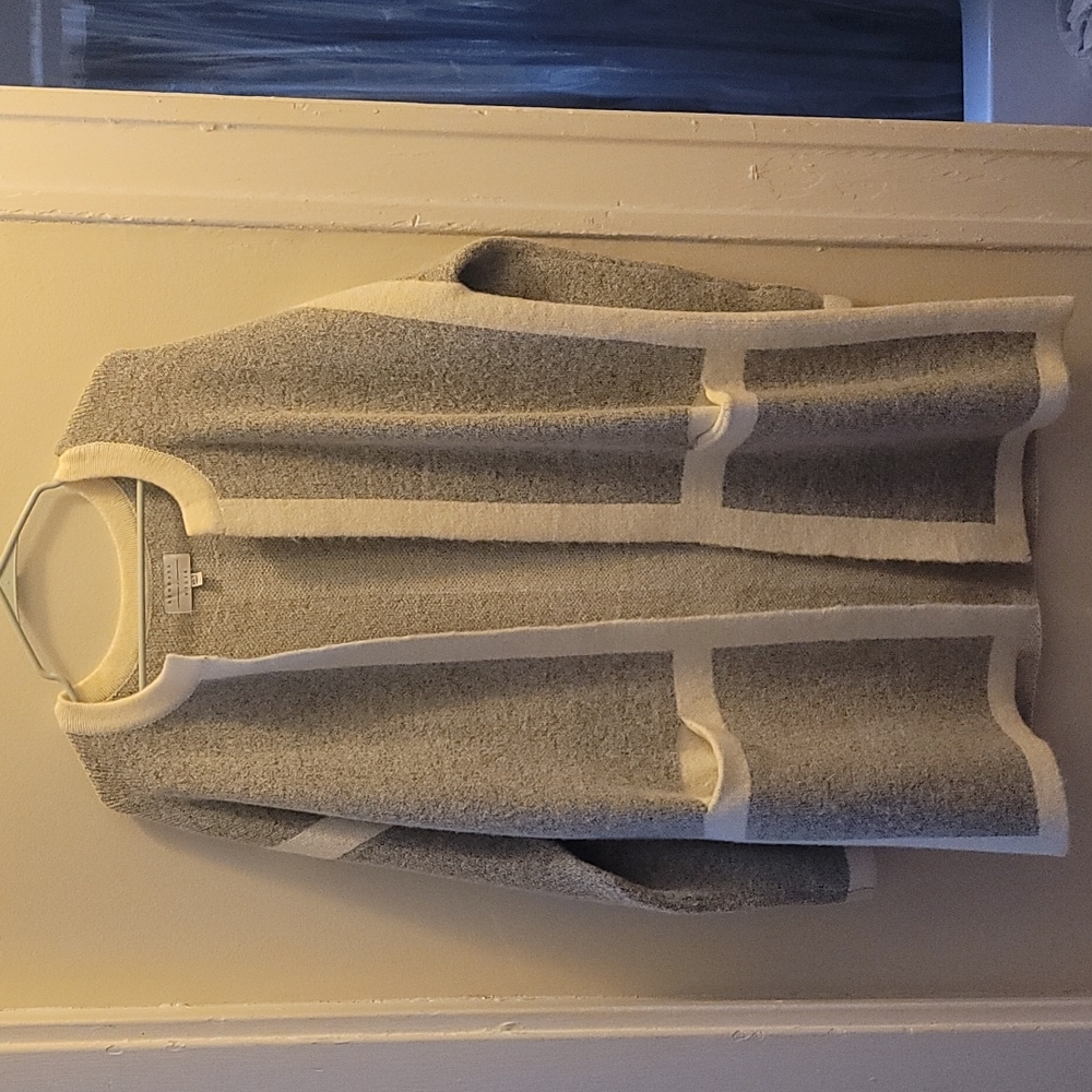 Long open cardigan